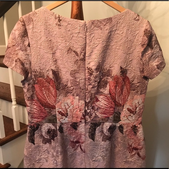 Adrianna Papell Floral Print Stretch Evening Dress - Picture 5 of 7